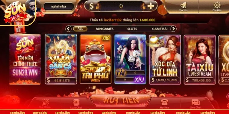 Game bài SUN WIN là sảnh chơi có lượt hội viên cược cực lớn.