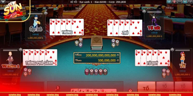 Giới thiệu bài xì tố tại cổng game SUNWIN.